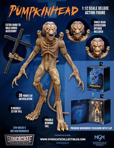 Pumpkinhead Actionfigur im Maßstab 1:12 | im Maßstab mit 38 Gelenkpunkten von Toynk