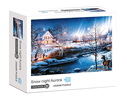 Shantou South Toys Factory Puzzle Snow Night Aurora 1000 Teile von Toynk