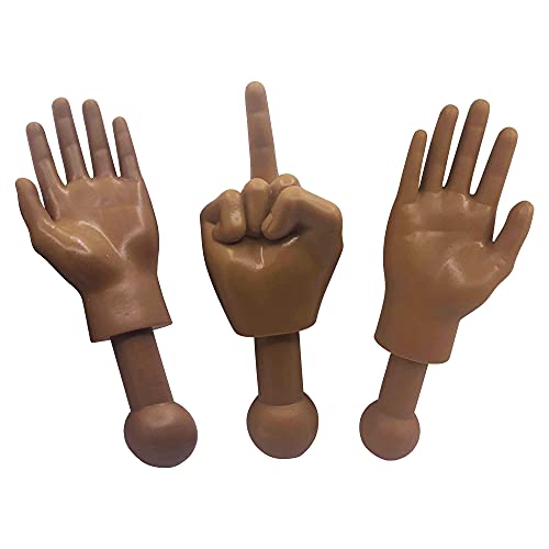 Toynk Tiny Hands Spielzeug 12,19 cm | Braun, Kunststoff, Handpuppen, Prank Hand Prop, Alle Altersgruppen von Toynk