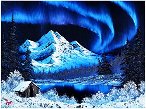 Bob Ross Northern Lights Aurora Borealis Puzzle | 1000 Teile Puzzle von Toynk