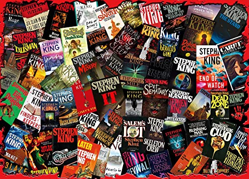 King of Horror Collage Stephen King inspiriertes 1000-teiliges Puzzle von Toynk