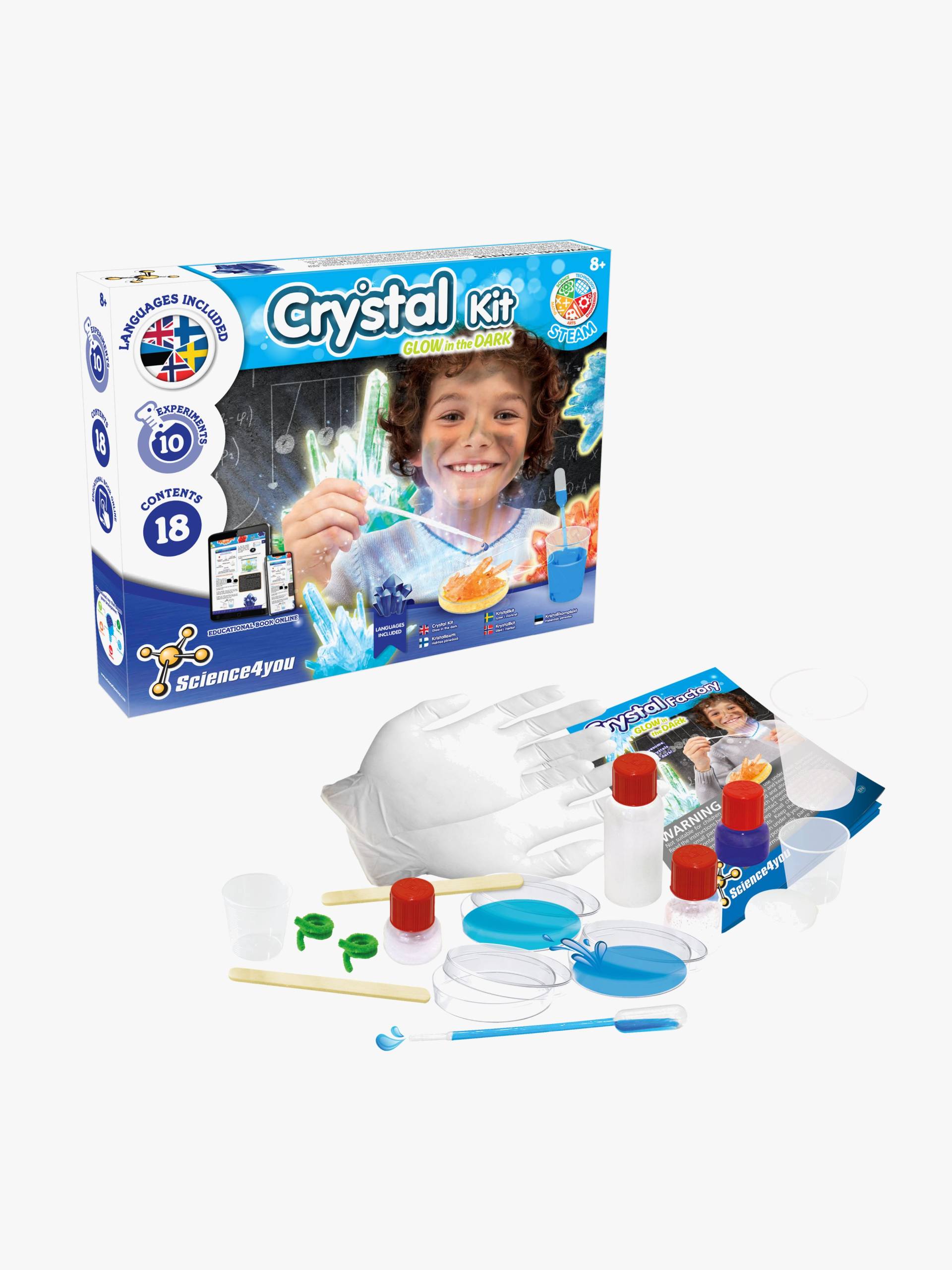 Science4you Glow in the Dark Kristallzucht STEAM Science4you Glow in the Dark Kristallzucht STEAM von Science4you