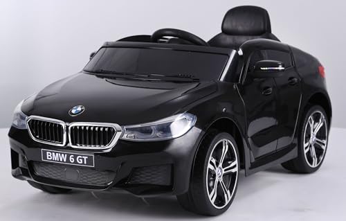 Toys Store Kinder Elektro Auto Kinderauto BMW 6er GT FB USB Elektro Kinderfahrzeug, Farbe:Schwarz von Toys Store