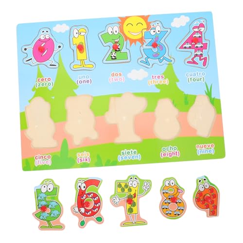 1 Satz Spanisches Puzzle Kleinkind Spielzeug Tiere Spielzeug Kinderspielzeug Jigköpfe Puzzlematte Spielzeuge Kinder Spielzeug Puzzlebuch Puzzle Für Kinder Passendes Spielzeug Holz Toyvian von Toyvian