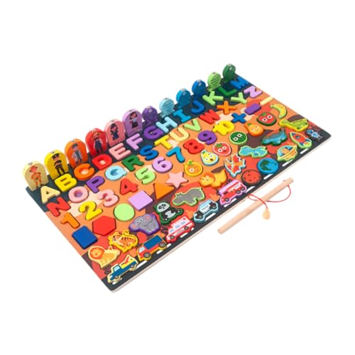 1 Satz kinderpuzzle Pädagogisches Puzzle gastgeschenke Kindergeburtstag kindergeschenke Toys Baustein der Früherziehung praktisches Puzzle hölzern Colorful Toyvian von Toyvian