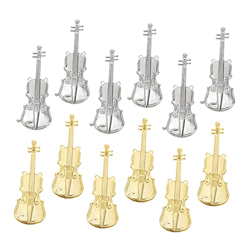 12st Musikinstrumentenmodell Weihnachtsbeleuchtung Im Freien Instrument Hängende Verzierung Weihnachtliche Instrumentenanhänger Geführte Weihnachtsbeleuchtung Ornamente Plastik Toyvian von Toyvian