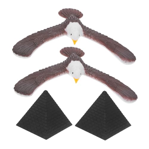 2St Denkspiel kinderpuzzle kinderspielzeug Balancierende Spielzeuge Gedächtnisspielzeug Pädagogisches Adler am Finger balancieren balancierender Vogel Abs Light Brown Toyvian von Toyvian