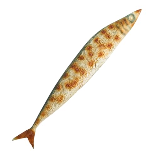 Gegrilltes Saury-Modell lebendig gerösteter Saury geröstete Saury-Verzierung Meeresfrüchte-Modell künstliche Fische dekoring Simulationsmodell für Meeresfrüchte Desktop-Food-Dekore Toyvian von Toyvian