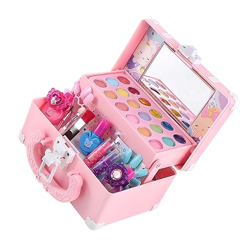 Kinderkosmetik schminkset kinderschminken Set kinderschminke Set Toys Mädchen Make-up Make-up-Set für Mädchen Schminkset für kleine Mädchen Abs Rosa Toyvian von Toyvian