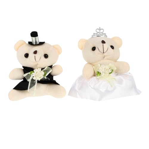 Toyvian Bärenpuppenpaar Braut und Bräutigam Entzückende Hochzeitsdekoration Zum PlüSch BäRenpuppen Paar Valentinstag Dekoration FüR Schlafzimmer Wohnraum Und Hochzeitsdekoration Toyvian Bärenpuppenpaar Braut und Bräutigam Entzückende Hochzeitsdekoration Zum PlüSch BäRenpuppen Paar Valentinstag Dekoration FüR Schlafzimmer Wohnraum Und Hochzeitsdekoration von Toyvian