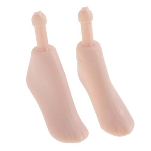 Toyvian 1 Paar Puppenfußzubehör Zubehör Für Die Puppenherstellung Finger Requisiten Mannequin-fuß Gefälschter Fuß Halloween-fingerpuppe Puppengelenke Kugelgelenkpuppen Rosa Plastik von Toyvian