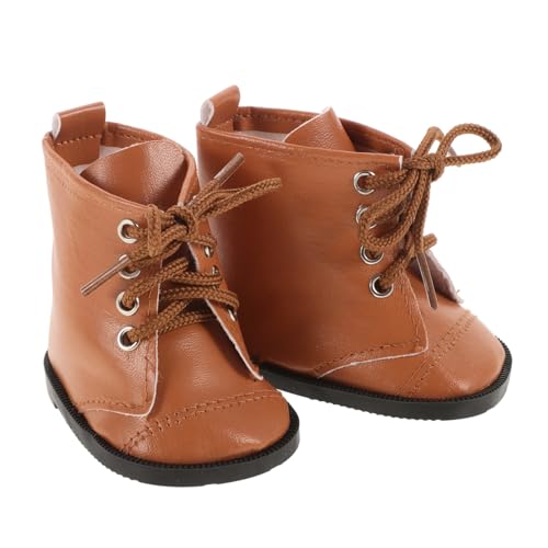 Toyvian 1 Paar Schuhe Puppenwagen Minipuppenkostüm Puppenzubehör Junge Puppenschuhe Süße Puppenschuhe Simulationsstiefel Mini-Turnschuhe Mini-spielzeugstiefel Windeln Chocolate von Toyvian