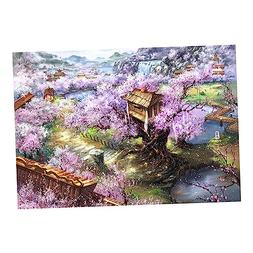 Toyvian 1 Satz 1000 Stück Spielzeug für Kinder kinderspielzeug zeitvertreib Sicheres Spielzeug holzsteckpuzzel jucarii pentru copii Geschenke für freundinen Kirsche Puzzle Foto Bambus von Toyvian