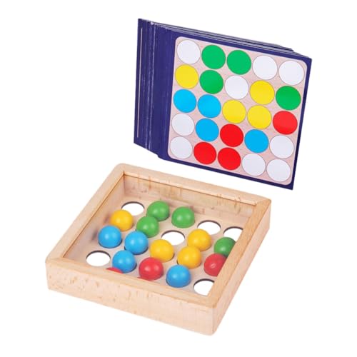 Toyvian 1 Satz Ball Holzspielzeug Rollperlen Aus Holz Schachbrettspiel Rollende Perlen Für Kinderspielzeug Fingerspitzenspielzeug Rollendes Perlenspielzeug Hölzern von Toyvian