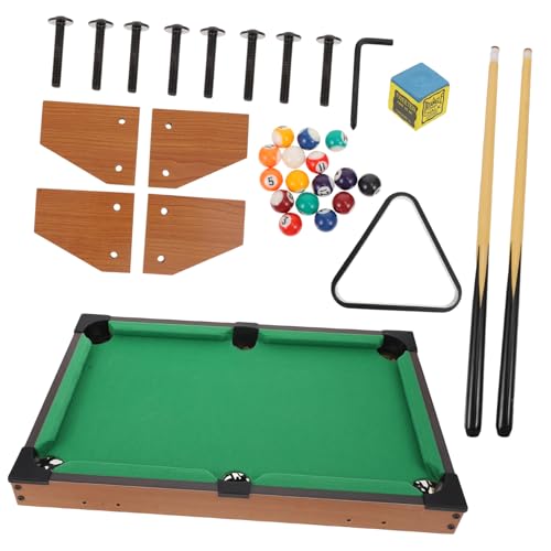 Toyvian 1 Satz Billardtisch Mini-Billard-Spielzeug Puzzle-Spielzeug Interessantes Tischbillardspielzeug Kinderspielzeug Kinderanzüge Für Jungen Billardspiel Für Kinder Flanell Green von Toyvian