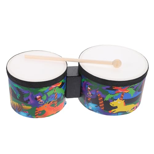 Toyvian 1 Satz Bongos Musikinstrumente Für Erwachsene Trommeln Mit Trommelstock Schlaginstrument Schlagzeug Musikinstrument Erwachsener Trommel Für Kleinkinder Trommelspielzeug Holz von Toyvian