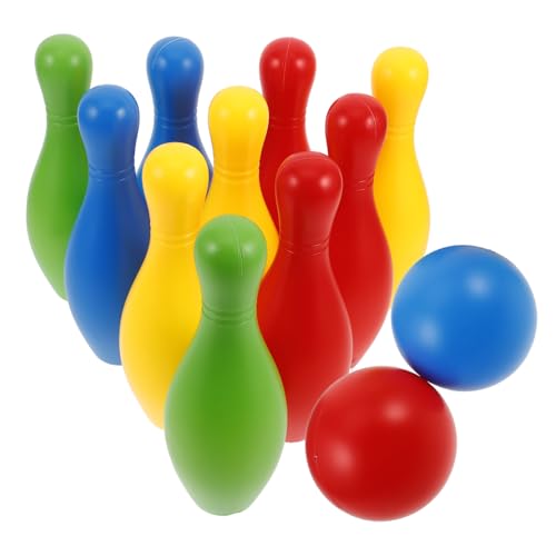 Toyvian Bowlingkugeln Aus Kunststoff Bowling-Set für Jungen und Mädchen Bowling-Spielzeug für Kleinkinder von Toyvian