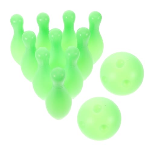 Toyvian Leuchtendes Bowling-Set für Jungen und Mädchen Spielzeug Aus Plastikkugeln Lustiges Mini-Spiel Party-Dekoration von Toyvian