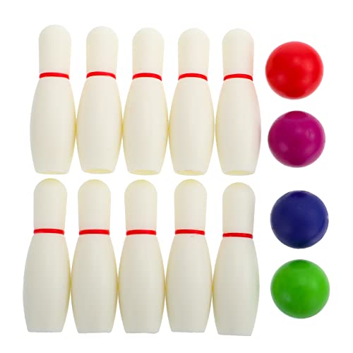 Toyvian 1 Satz Bowling Vorschulklassen Müssen Haben Lustiges Lernspielzeug Indoor- Für Pädagogisches Kinderspielzeug Lernspielzeug Für Harz von Toyvian