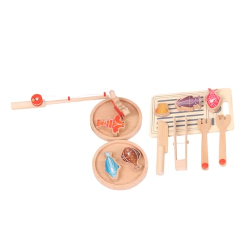 Toyvian 1 Satz Cecilia Wasserspielzeug Schwimmbad Angelspielzeug für küchenspielzeug für Kitchen Toys for Kinderspielhaus Kinderschneidespielzeug hölzern Brown von Toyvian