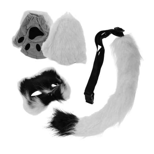 Toyvian 1 Satz Cosplay Tiergesichtsmaske Kostümzubehör Verkleidung Maske Niedliche Maske Tiermasken-Set Kostümmasken prop tierische Partygeschenke dekorative Masken Kunstpelz von Toyvian