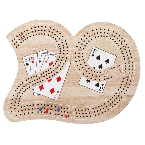 Toyvian 1 Satz Cribbage Solitaire Reisekritik Cribbage-brettspielzubehör Brettspiele Für Den Familienabend Tischspielbrett Aus Holz Krippenbrettklammern Peg-brettspiel Tischspiele Hölzern von Toyvian