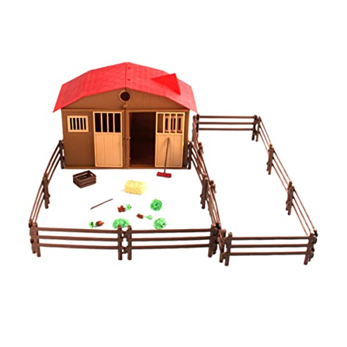 Toyvian 1 Satz DIY-Bauernhof-Spielset Party für Party Favor DIY Assembly Toy Farm Scene Model Fork Toy Spielset mit Bauernhofszene Farmszenenmodell von Toyvian