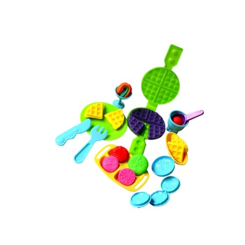 Toyvian 1 Satz DIY Werkzeuge Waffel Kinder Spielen Knetmasse Farbiger Tonform Werkzeugsatz Handgemachtes Gebäck Set von Toyvian