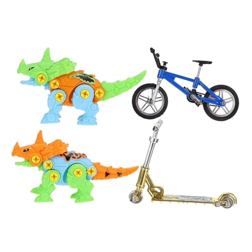 Toyvian 1 Satz Fingerbike-Set Roller Fingerscooter Fingerspielzeug Mini-Spielzeug Mini-Scooter-Spielzeug Skateboard-Spielzeug Finger Fahrrad Miniatur-fahrradmodell Plastik Colorful von Toyvian