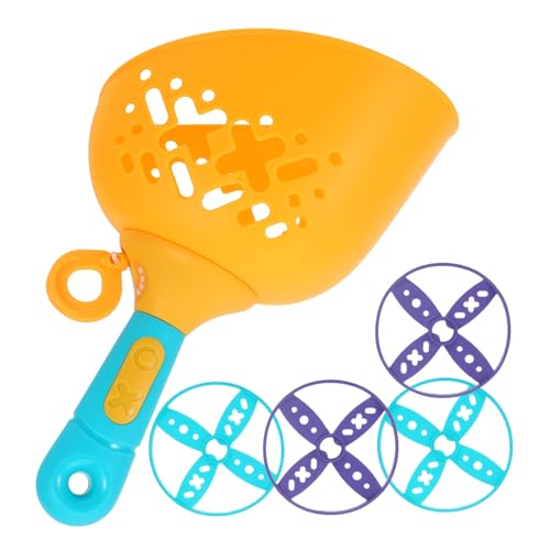 Toyvian 1 Satz Fliegendes Untertassenspielzeug Für Kinder Katzen-trainingsspielzeug Katzenspuren Spielzeug Katze Fliegende Scheibe Spielzeug Hubschrauberspielzeug Für Kinder Yellow Abs von Toyvian