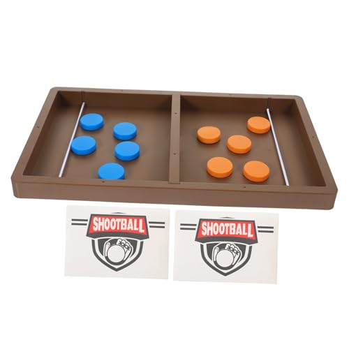 Toyvian 1 Satz Fußball Hüpfendes Schach Interaktives Für Schnelles Sling-Puck-Spiel Pädagogisches Brettspiel Bounce Schach Katapultschach Rot Plastik von Toyvian