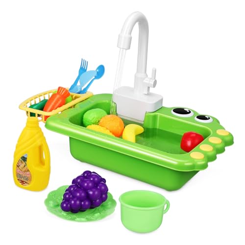 Toyvian 1 Satz Geschirrspüler Für Kinder Spielzeugküchenspüle Kinder Spielen Waschbecken Küchenspüle Spielzeug Kinder Sinken Mit Fließendem Wasser Spielzeugwaschbecken Mit Wasser Plastik von Toyvian