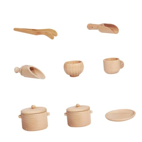 Toyvian Hand-on Geschirr Set Mini Küche Spielzeug Für Jungen Und Mädchen Kochen Spielset Spielzeug von Toyvian