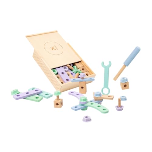 Toyvian 1 Satz Holz Werkzeugkasten für DIY Pädagogisches Konstruktionsspielzeug für Kleinkinder Kreativität und Motorik Sicheres Holzmaterial Lernspielzeug für Jungen Toyvian 1 Satz Holz Werkzeugkasten für DIY Pädagogisches Konstruktionsspielzeug für Kleinkinder Kreativität und Motorik Sicheres Holzmaterial Lernspielzeug für Jungen von Toyvian