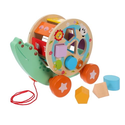 Toyvian 1 Satz Holzspielzeug Für Kinder, Sortierspielzeug, Geometrisches Figurenspielzeug Aus Holz Für Kleinkinder von Toyvian