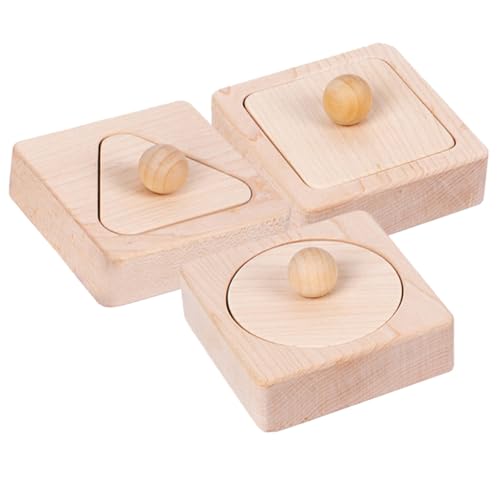 Toyvian 1 Satz Holzspielzeug Mit Geometrischer Form, Passendes Spielzeug, Sortierblöcke, Spielzeug, Intelligentes Kognitives Spielzeugset von Toyvian