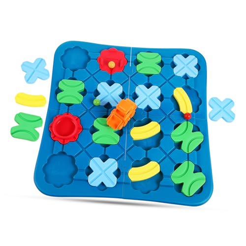 Toyvian 1 Set Jungen und Mädchen Auto Track Gebäude Spiele Kleinkinder Logische Bord Puzzles Spielzeug 1-3 Jahre Alt von Toyvian