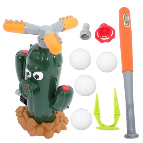 Toyvian 2-in-1- -Sprinkler-Baseball-Spielzeug 360 ° Drehbares Outdoor-wassersprühspielzeug Für Düsen Kompaktes Tragbares Abs-Material Robust Für Spaß von Toyvian