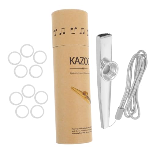 Toyvian 1 Satz Kazoo-Set Kazoo üben Rucksackreisender Kazoo Kleiner Kazoo Kazoo-Flötenmembran Kazoo-Musikinstrument Kazoos für Anfänger Leistungs-Kazoo Musikperformance Kazoo Nylon von Toyvian