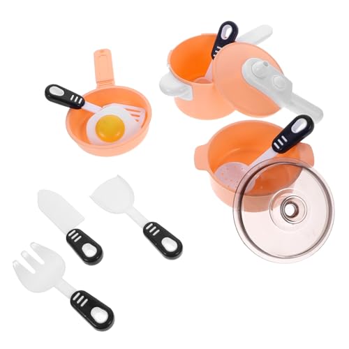 Toyvian 1 Satz Kochen küche küchenspielzeug für Kitchen Toys for Kinderküche Spielzeugkochschürze Spielgeschirr vorgeben Kinderspielzeug Lernspielzeug pp von Toyvian