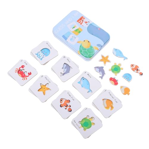 Toyvian 1 Satz Kognitives Matching-Puzzle Farbsortierspiel Bildungsspielzeug für Geist Pädagogisches interaktives Puzzle- für Kindergeschenk Holz von Toyvian