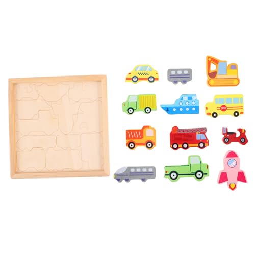 Toyvian 1 Satz Kreatives Dreidimensionales Puzzle Rätsel Kleinkindspielzeug Nutztiere Für Kleinkinder Puzzle Für Kleinkinder Formen Puzzle Kleinkind-Puzzle Holz von Toyvian