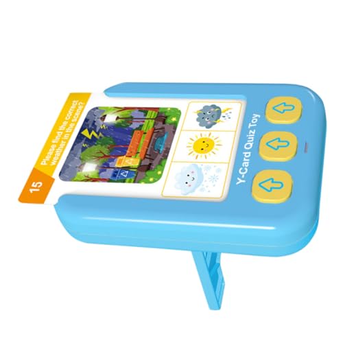 Toyvian 1 Satz Lernmaschine Für Die Frühe Bildung Sensorischer Flash-Card-Spielzeug-Kindergarten Lernkarten Für Kleinkinder Für Logisches Spielzeug Lernspielzeug Papier Sky-Blue von Toyvian