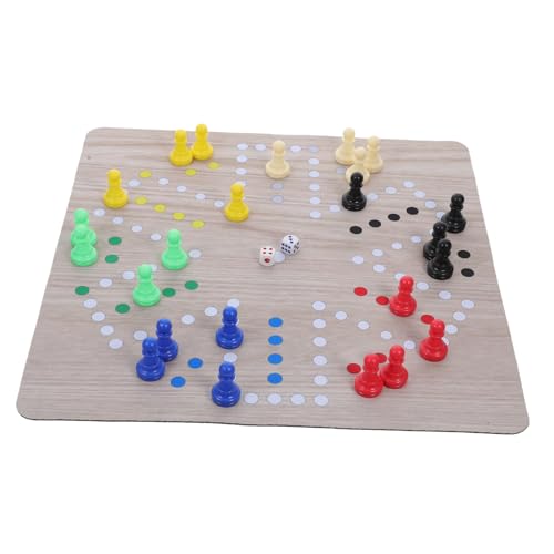 Toyvian 1 Satz Ludo Reise Schachbrett tragbares Schach tragbares fliegendes Schach gesellschaftsspiele für Erwachsene für kinderspiel familienspiel Schachbretter Gummi von Toyvian