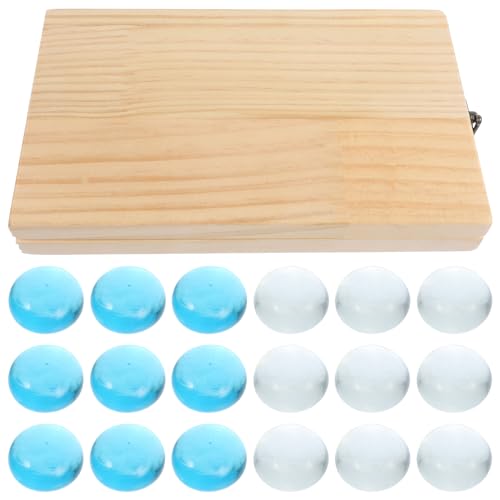 Toyvian 1 Satz Mankala Brettspiel Logiktraining Schach Mancala Schach Mancala- Tragbare Mancale Familienbrettspiele Trainingsschachspielzeug Mancala-Steine Holz von Toyvian