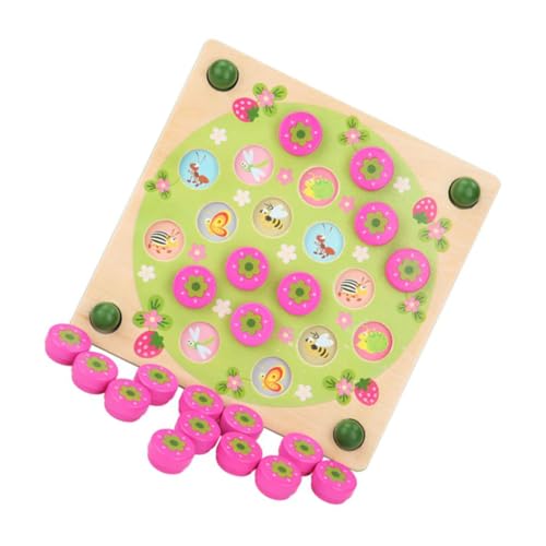 Toyvian 1 Satz Memory-Brettspiel Schach Kinderspielzeug Indoor- Interaktives Eltern-Kind-Puzzle Brettspiel Interaktives Brettspielspielzeug Holz von Toyvian