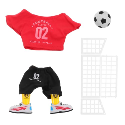 Toyvian 1 Satz Mini-fingerfußball Puppenfußball Mini-fußball Sport Fußball Bildungsfußball Sportspielzeug Desktop- Tischfussball Lernspielzeug Kinderfußball Rot Plastik von Toyvian