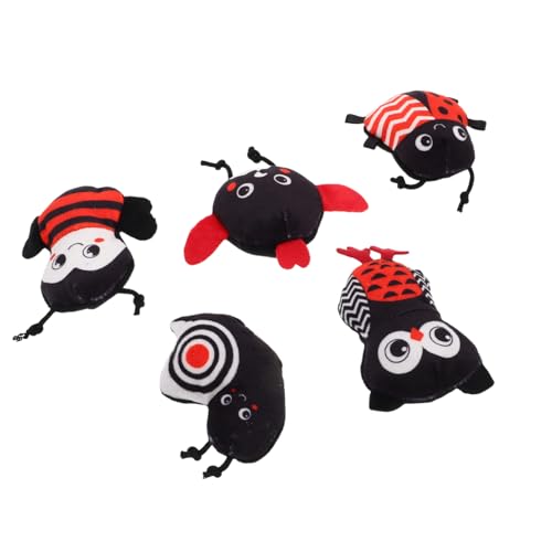 Toyvian 1 Satz Mini-kuscheltiere Cartoon-Tier-fingerpuppen -fingerpuppenspielzeug Minipuppen Links Rechts Osterkorb Stuffers Tierisches Pp Baumwolle Black 5st von Toyvian