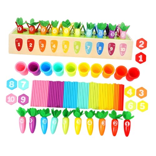 Toyvian 1 Satz Montessori Lehrmittel lernspiel für Kreatives gedächtnistraining Toys interessantes Lernspielzeug Holzkinder hölzern Colorful von Toyvian