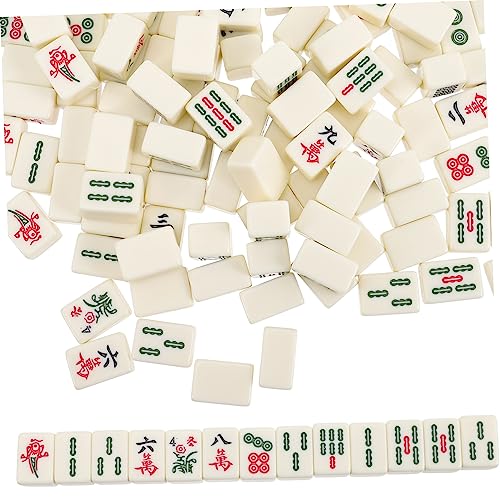 Toyvian 1 Satz Party-Mahjong-Kit Mahjong brettspiel majhong brettspiel Mahjong-Steine Mahjong Game Zen-Spiel Automatischer Mahjong-Tisch tragbares Mahjong-Kit Mahjong für zu Hause Acryl- von Toyvian